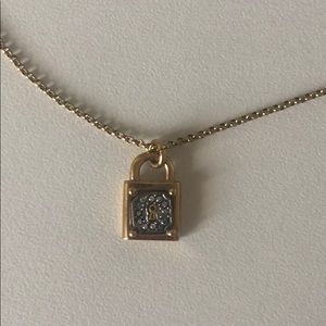Juicy Couture Gold & Silver Lock Necklace